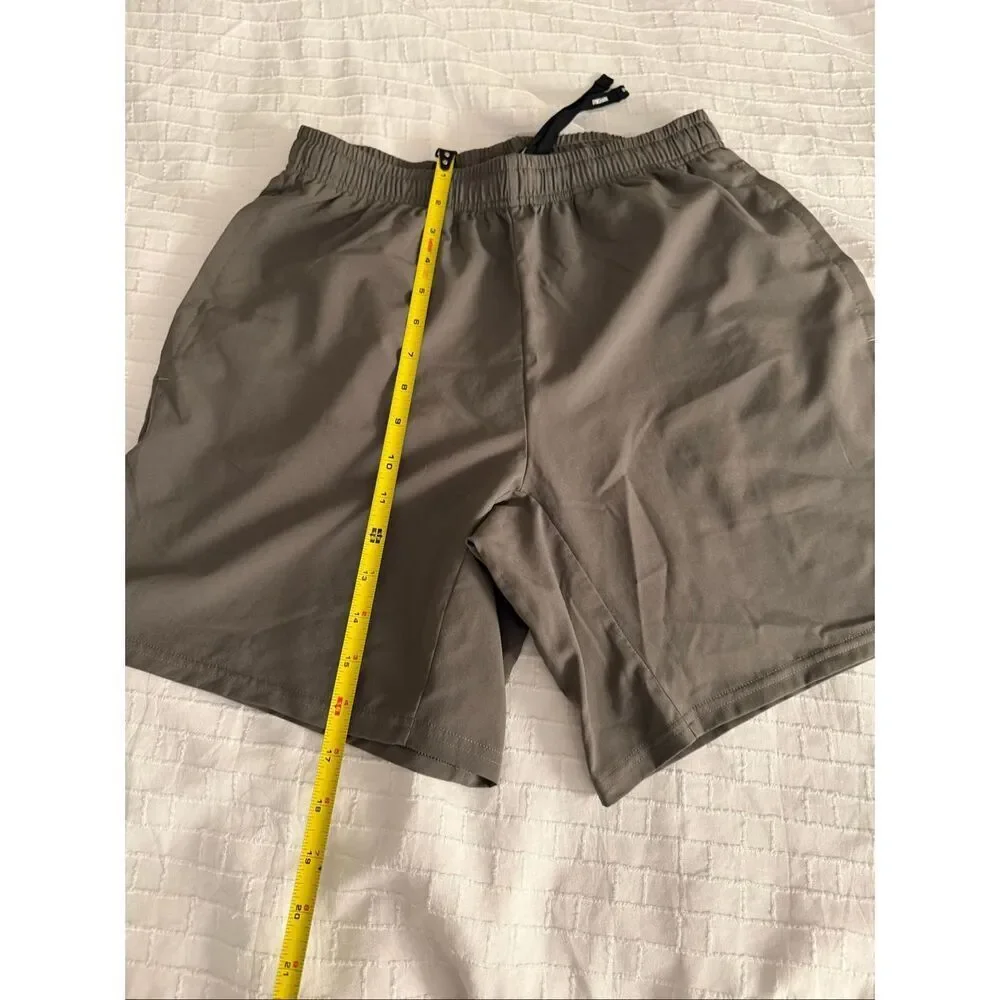 Gymshark Taupe Gray Training Shorts Athletic Performance Gym Activewear SZ M